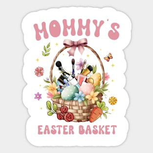 Mommy's Easter Basket Funny Cosmetic Mom Hunt Sticker